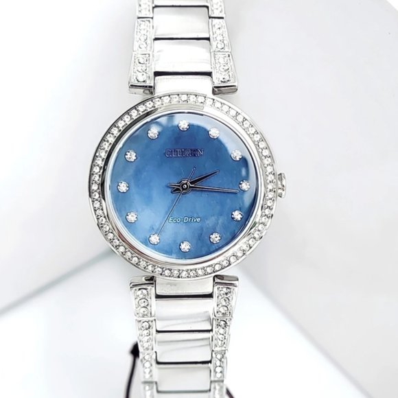 Citizen Women's Diamond 28mm Blue Dial Watch